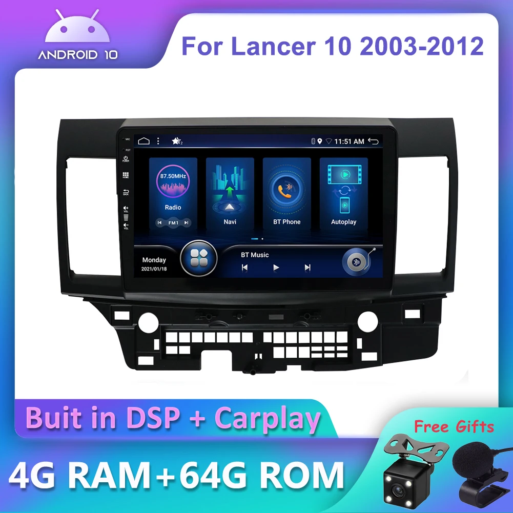 Bosion Android 10.0 DSP CarPlay Car Radio Multimedia Player For Mitsubishi Lancer 2007 - 2013 Video audio player Navigation GPS
Bosion Android 10.0 DSP CarPlay Car Radio Multimedia Player For Mitsubishi Lancer 2007 - 2013 Video audio player Navigation GPS