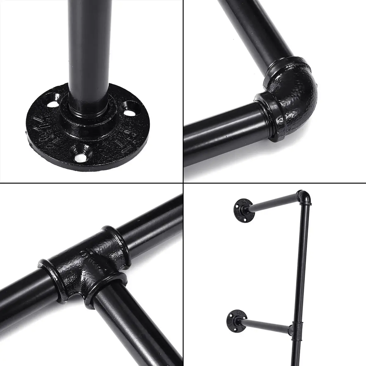 2pcs 4 layer DIY Black Iron Pipe Shelf Industrial Retro Style Bookshelf Wall Ceiling Mounted Storage Shelves Bracket Home Decor
2pcs 4 layer DIY Black Iron Pipe Shelf Industrial Retro Style Bookshelf Wall Ceiling Mounted Storage Shelves Bracket Home Decor