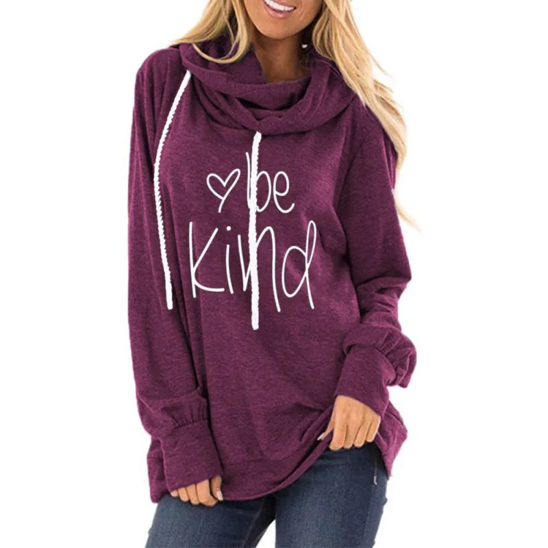 Women Autumn And Winter Drawstring Hooded Sweatshirt Letter Print Loose Round Neck Long Sleeve Sweatshirt
Women Autumn And Winter Drawstring Hooded Sweatshirt Letter Print Loose Round Neck Long Sleeve Sweatshirt