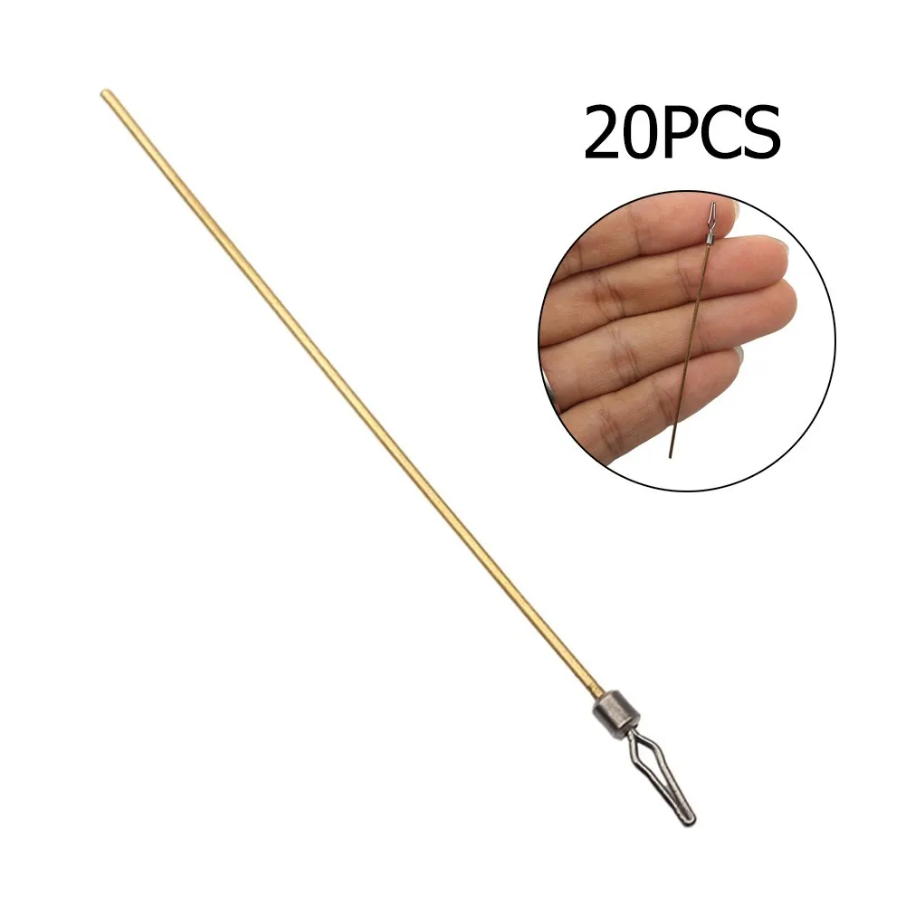 20pcs Fishing Long Pole Swivel Barrel Bearing Rolling Connector Earthworm Needle Rotating Sequin Luya Fly Hook Accessories
20pcs Fishing Long Pole Swivel Barrel Bearing Rolling Connector Earthworm Needle Rotating Sequin Luya Fly Hook Accessories