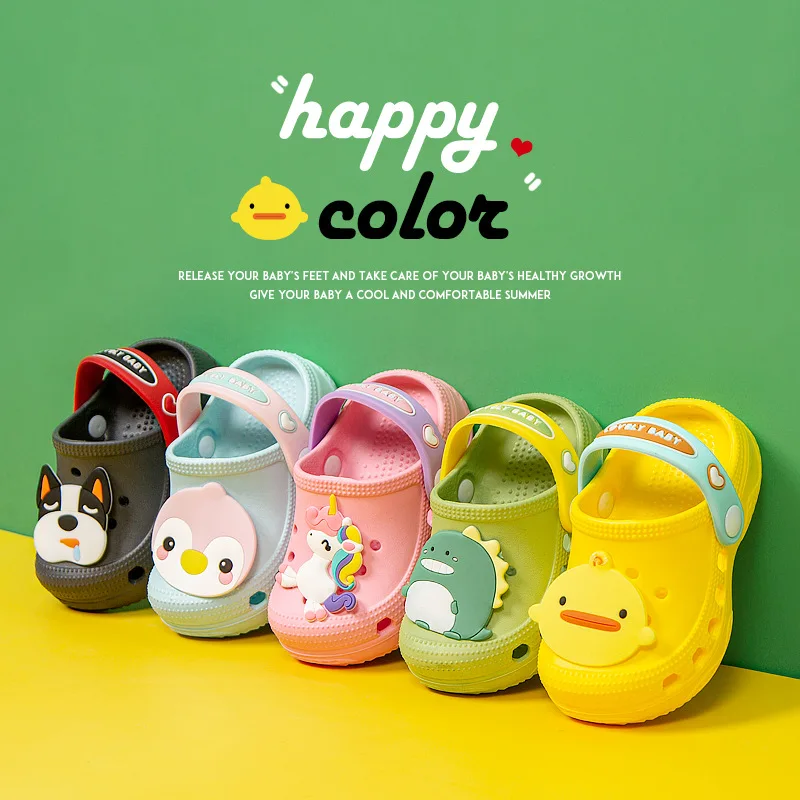 New Kids Summer Sandals Boys Girls Cute Cartoon Sandal Flat Heels Solid Cartoon Slipper Flip Soft Bottom Children's Garden Shoes
New Kids Summer Sandals Boys Girls Cute Cartoon Sandal Flat Heels Solid Cartoon Slipper Flip Soft Bottom Children's Garden Shoes