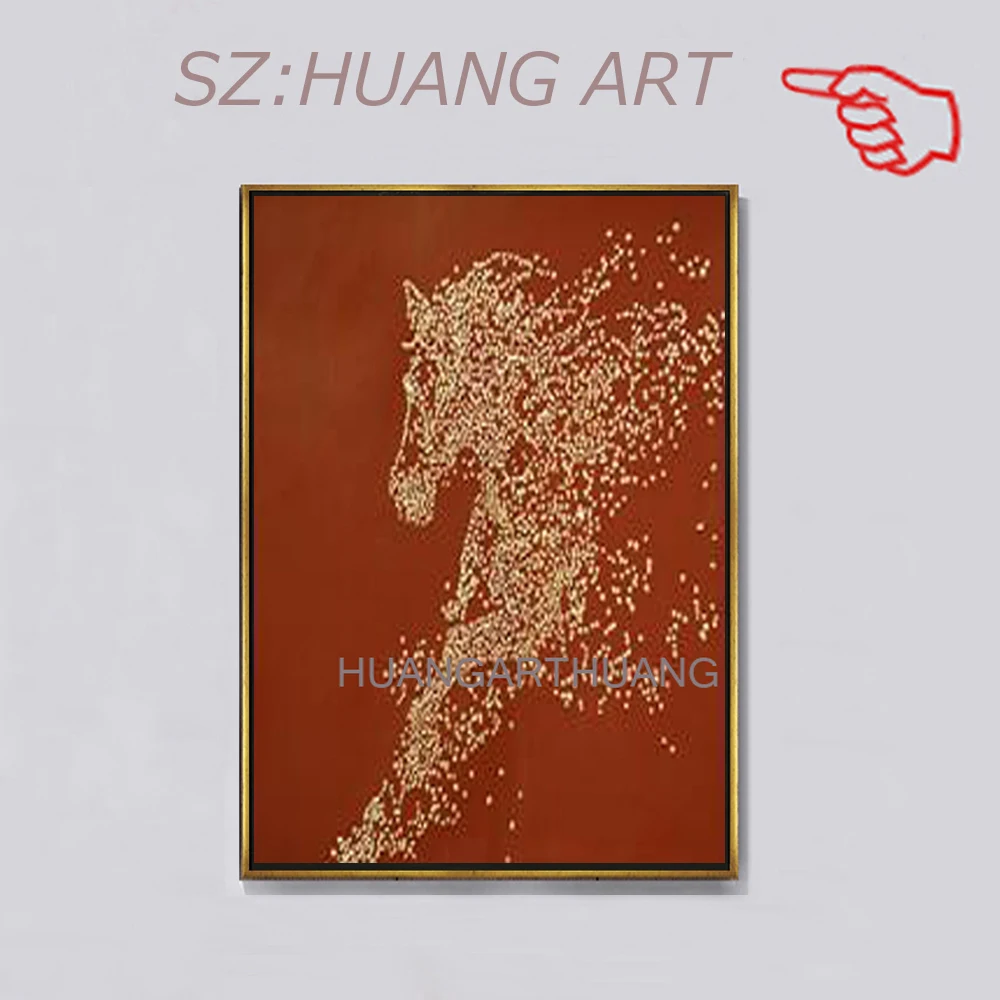 Frameless 100% Handpainted High Quality Modern Wall Art On Canvas Animal Oil Painting Horse Hang Pictures For Room Decor
Frameless 100% Handpainted High Quality Modern Wall Art On Canvas Animal Oil Painting Horse Hang Pictures For Room Decor