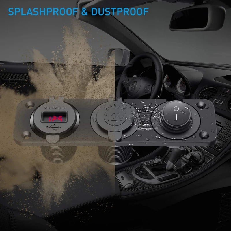 Dual QC3.0 -Cigarette Lighter Socket Distributor, 250W Waterproof 12V Dual USB Charger Power Adapter Socket
Dual QC3.0 -Cigarette Lighter Socket Distributor, 250W Waterproof 12V Dual USB Charger Power Adapter Socket