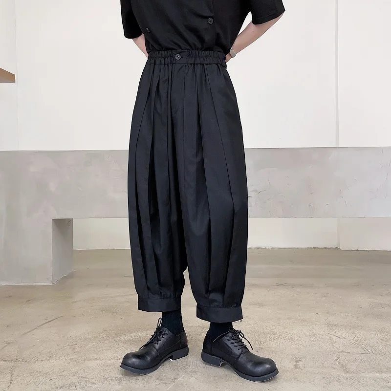 Large Size Early Autumn Personalized Pleated Lace Up Low Crotch Cross Pants Trendy Men's Dark Loose Wide Leg Harlan Capris Trou
Large Size Early Autumn Personalized Pleated Lace Up Low Crotch Cross Pants Trendy Men's Dark Loose Wide Leg Harlan Capris Trou