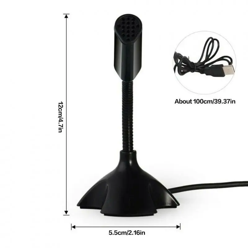 New Mini Computer Microphone USB For PC Notebook Laptop Tablets For KTV Studio Speech Chatting Singing Video Games Recording Mic
New Mini Computer Microphone USB For PC Notebook Laptop Tablets For KTV Studio Speech Chatting Singing Video Games Recording Mic