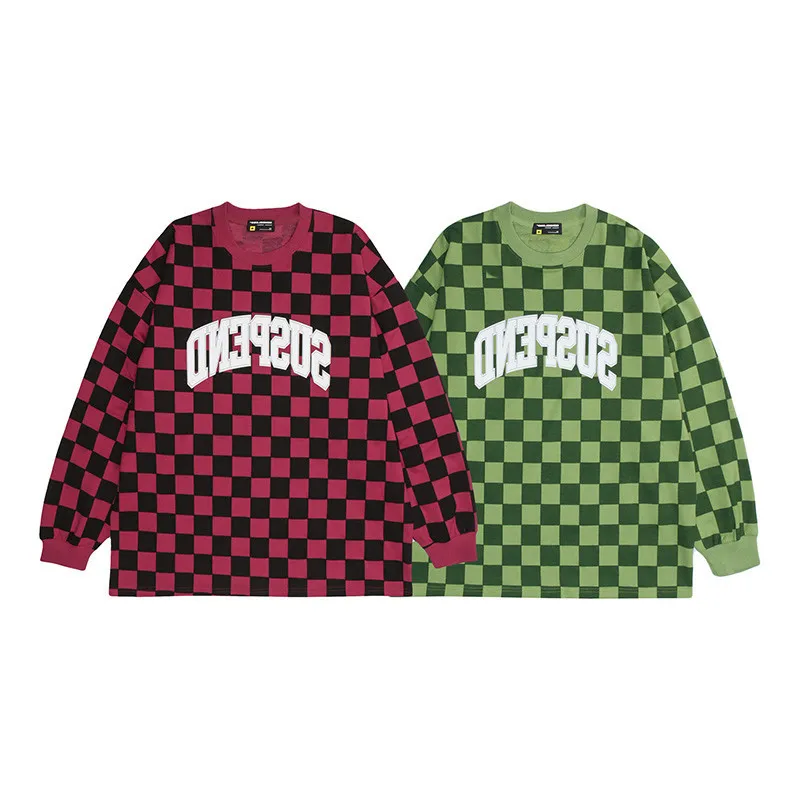 Retro Street Plaid Sweater Men's Fashion Brand Loose Casual Round Collar Hip Hop Vibe Wind High Street Long Sleeve Jacket M-XXL
Retro Street Plaid Sweater Men's Fashion Brand Loose Casual Round Collar Hip Hop Vibe Wind High Street Long Sleeve Jacket M-XXL