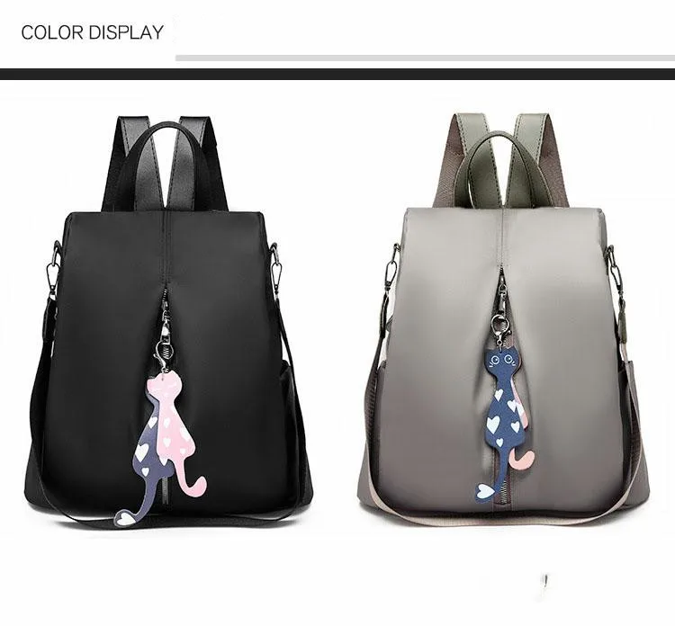 2019 NEW Women's Anti-theft backpack fashion simple solid color School bag Oxford cloth shoulder bag
2019 NEW Women's Anti-theft backpack fashion simple solid color School bag Oxford cloth shoulder bag