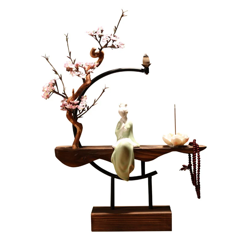 Creative Chinese Zen Backflow Incense Burner Agarwood Incense Living Room Club Soft Home Decoration Hallway Wooden Ornament
Creative Chinese Zen Backflow Incense Burner Agarwood Incense Living Room Club Soft Home Decoration Hallway Wooden Ornament
