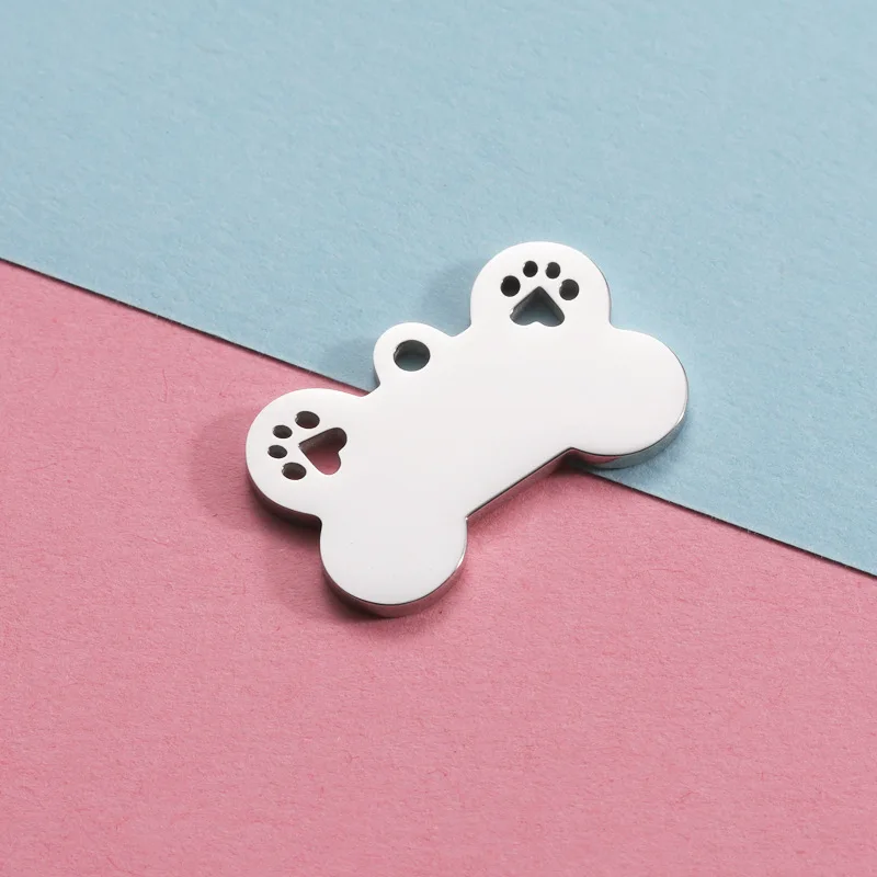 Wholesale 10pcs DIY Jewelry Accessories Stainless Steel Pet Dog Bone Tag Hollow Dog Paw Pendant
Wholesale 10pcs DIY Jewelry Accessories Stainless Steel Pet Dog Bone Tag Hollow Dog Paw Pendant