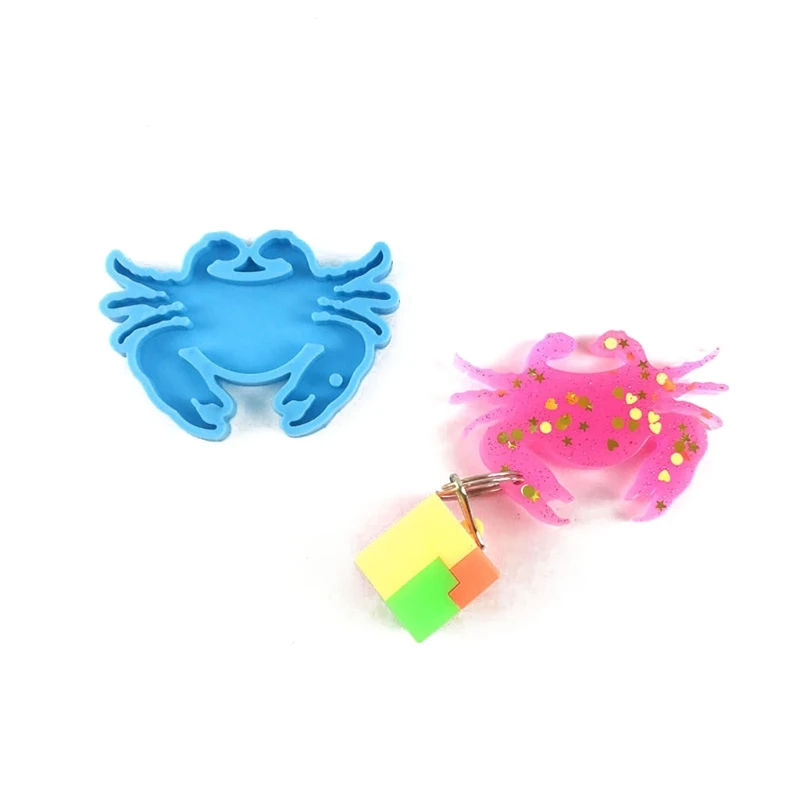 Crab Series Keychain Epoxy Resin Mold Jewelry Earrings Pendants Silicone Mould DIY Crafts Decorations Casting Tool 
Crab Series Keychain Epoxy Resin Mold Jewelry Earrings Pendants Silicone Mould DIY Crafts Decorations Casting Tool