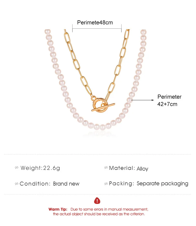 Fashion Hot-selling Luxury Multi-layer Pearl Necklace Retro Exaggerated Ot Buckle Chain Clavicle Chain Jewelry
Fashion Hot-selling Luxury Multi-layer Pearl Necklace Retro Exaggerated Ot Buckle Chain Clavicle Chain Jewelry