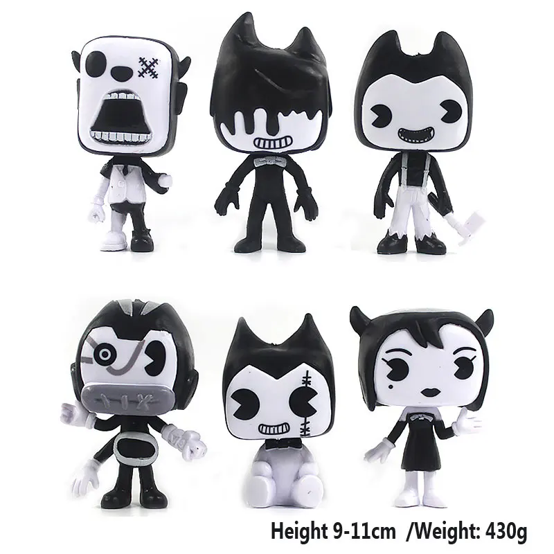 6PCS Set Bendy Doll And The Ink Machine Action Figure PVC Model Toys For Kids Children Collection Gift Free Shipping
6PCS Set Bendy Doll And The Ink Machine Action Figure PVC Model Toys For Kids Children Collection Gift Free Shipping