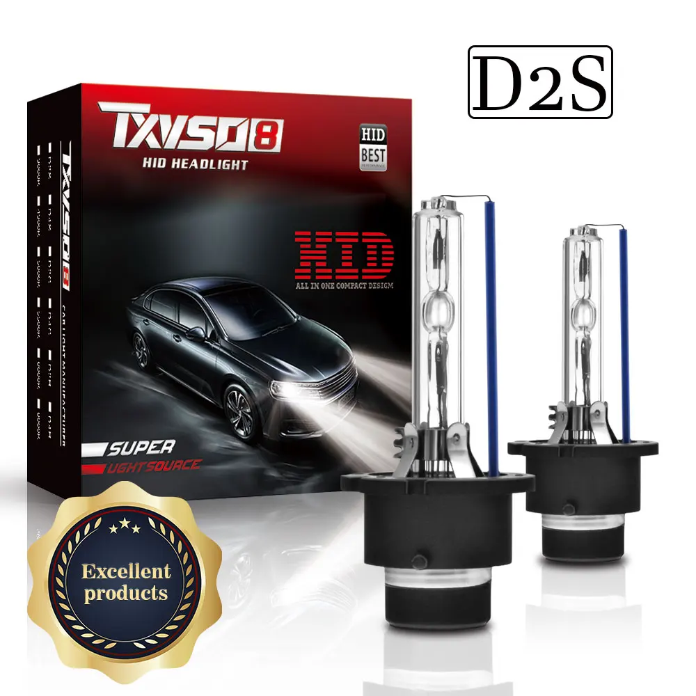 

TXVSO8 Ampoule D2S HID Headlight 9000LM 35W/55W Bulb 4300K 5000K 6000K 8000K 10000K 12000K Car Xenon Headlamps 2020