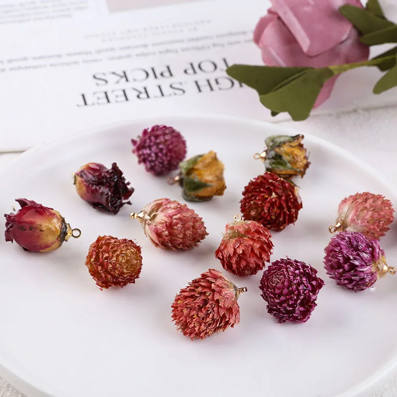 High Quality Real Dried Flower Epoxy Resin Jewelry Flower Charms 10pcs Ornament Accessories Girls Fashion Earring Pendants
High Quality Real Dried Flower Epoxy Resin Jewelry Flower Charms 10pcs Ornament Accessories Girls Fashion Earring Pendants