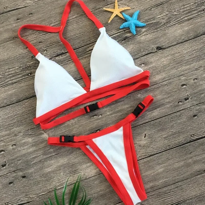 Beach Set Sexy Ladies Halter Buckle Bikini Set Padded Bra Swimwear Swim Bikini Women Bathing Suit Swimsuit 2 pieces set
Beach Set Sexy Ladies Halter Buckle Bikini Set Padded Bra Swimwear Swim Bikini Women Bathing Suit Swimsuit 2 pieces set