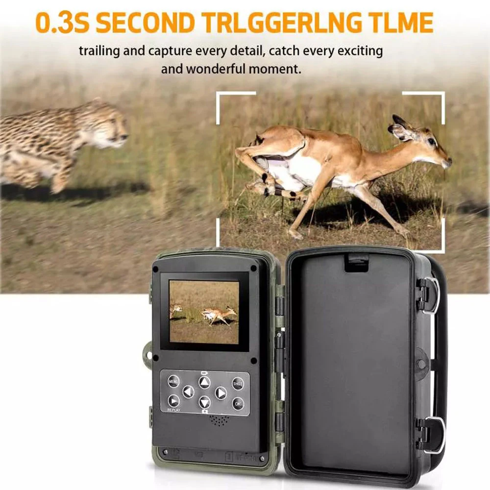 HC-802A Hunting Camera 1080p 16MP 0.5S Trigger Infrared Night Vision Outdoor Wildlife Trap Trail-Cameras Surveillance Security
HC-802A Hunting Camera 1080p 16MP 0.5S Trigger Infrared Night Vision Outdoor Wildlife Trap Trail-Cameras Surveillance Security