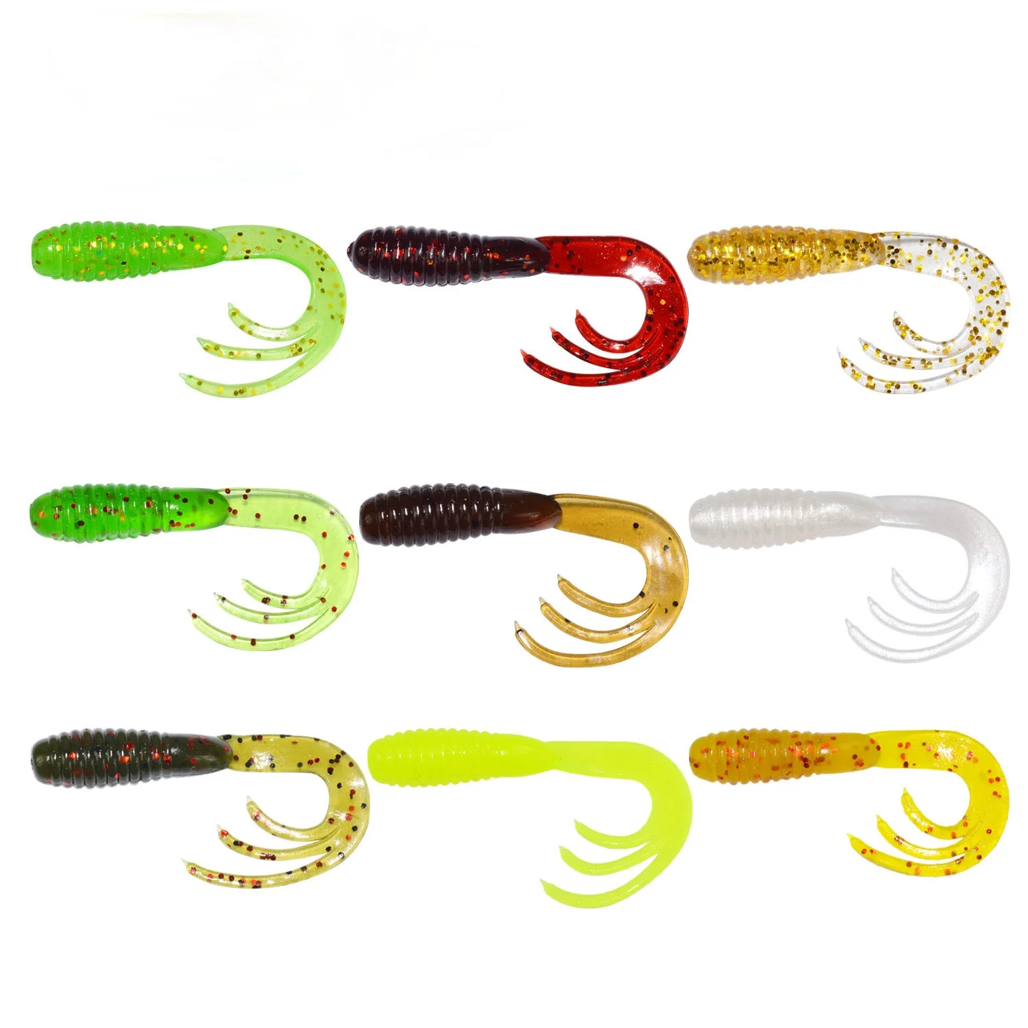 50Pcs Fishing Lure Soft Bait 38mm Worms Artificial Silicone Fishing Lure Carp Bass Tail Trout Bait Fishing Takcle Shad Predator
50Pcs Fishing Lure Soft Bait 38mm Worms Artificial Silicone Fishing Lure Carp Bass Tail Trout Bait Fishing Takcle Shad Predator