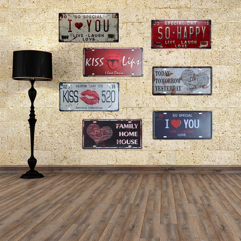 Pub Bar House Vintage Home Wall Decoration Hope So Happy Kiss Life Poster So Special I Love You Live Laugh Metal Tin Signs YN072
Pub Bar House Vintage Home Wall Decoration Hope So Happy Kiss Life Poster So Special I Love You Live Laugh Metal Tin Signs YN072