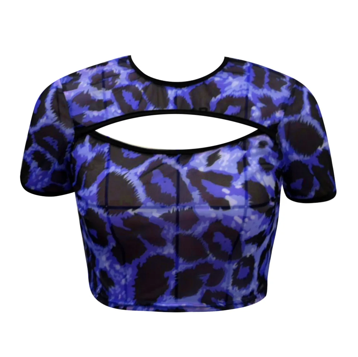 Mandylandy T-shirt Women's Sexy Short Sleeve Slim-Fit T-shirt with O-Neck Top Summer Sexy Leopard Print Hollow Out T-Shirt 
Mandylandy T-shirt Women's Sexy Short Sleeve Slim-Fit T-shirt with O-Neck Top Summer Sexy Leopard Print Hollow Out T-Shirt