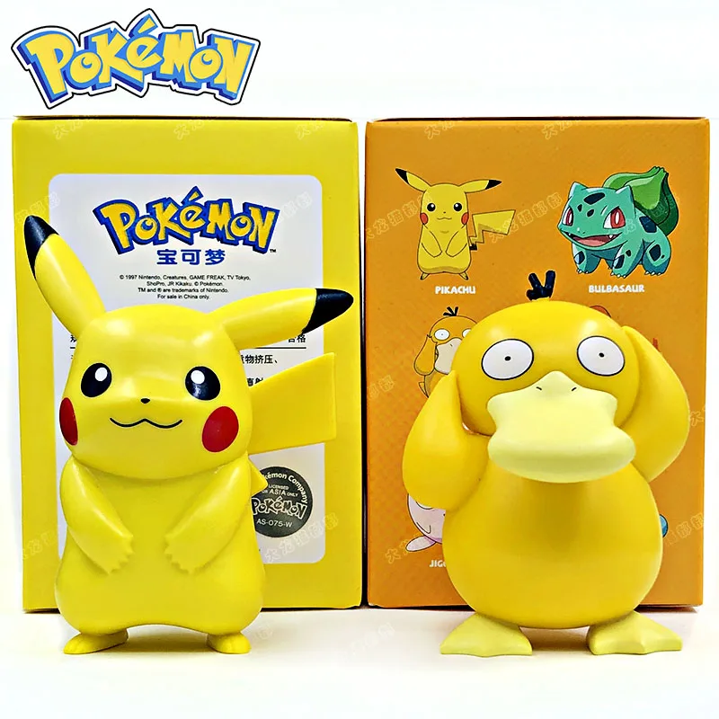 Genuine Pokemon 7-8cm PVC Pikachu Psyduck Squirtle Charmander Jigglypuff Action Figure Model Toys Gift for Children
Genuine Pokemon 7-8cm PVC Pikachu Psyduck Squirtle Charmander Jigglypuff Action Figure Model Toys Gift for Children