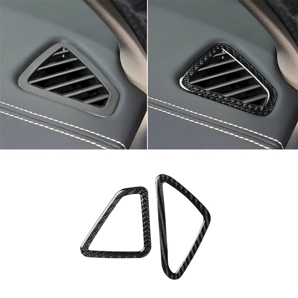 Car Carbon fiber AC Vent Bezels Stickers, Dashboard Air Vent Decorative Cover for BMW X5, X6, F15, F16 2014-2017
Car Carbon fiber AC Vent Bezels Stickers, Dashboard Air Vent Decorative Cover for BMW X5, X6, F15, F16 2014-2017