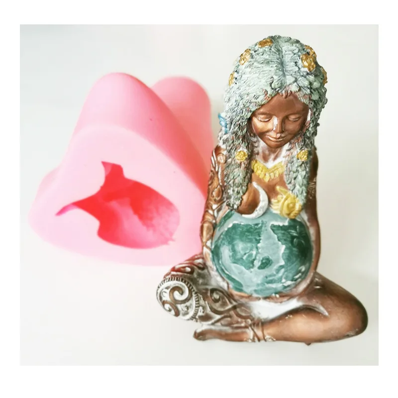 Goddess of Mother Earth Gaia Silicone Candle Mold Carving Art Aromatherapy Plaster Home Decoration Mold Wedding Gift Handmade
Goddess of Mother Earth Gaia Silicone Candle Mold Carving Art Aromatherapy Plaster Home Decoration Mold Wedding Gift Handmade