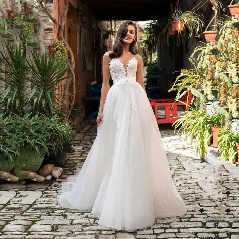 MNGRL New Simple Wedding Dress Backless Sleeveless Design Chiffon Lace Bride Dresses Princess Dress Plus Size Tailor-made
MNGRL New Simple Wedding Dress Backless Sleeveless Design Chiffon Lace Bride Dresses Princess Dress Plus Size Tailor-made