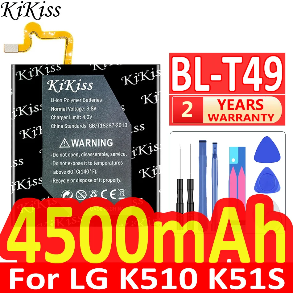 4500mAh KiKiss Powerful Battery BL-T49 Battery for LG K510 K51S LM-K410BMW LM-K510BMW LM-K510HM
4500mAh KiKiss Powerful Battery BL-T49 Battery for LG K510 K51S LM-K410BMW LM-K510BMW LM-K510HM