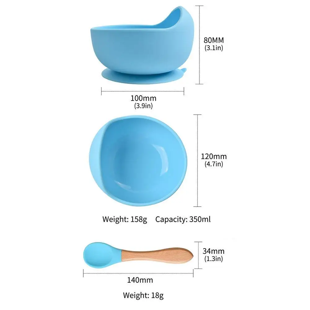 Baby Bowl Spoon Fork Silicone Tableware Children Handle Feeding Spoon Silicone Bowl Lunch Bowl Silicone Baby Suction Portab Q8B7
Baby Bowl Spoon Fork Silicone Tableware Children Handle Feeding Spoon Silicone Bowl Lunch Bowl Silicone Baby Suction Portab Q8B7