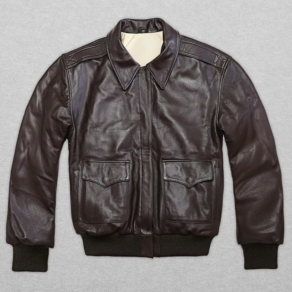 Men's Genuine New Goat skin Leather Jacket Fat loose big yards S-XXL Casual Russia Winter Coats Free Shipping
Men's Genuine New Goat skin Leather Jacket Fat loose big yards S-XXL Casual Russia Winter Coats Free Shipping