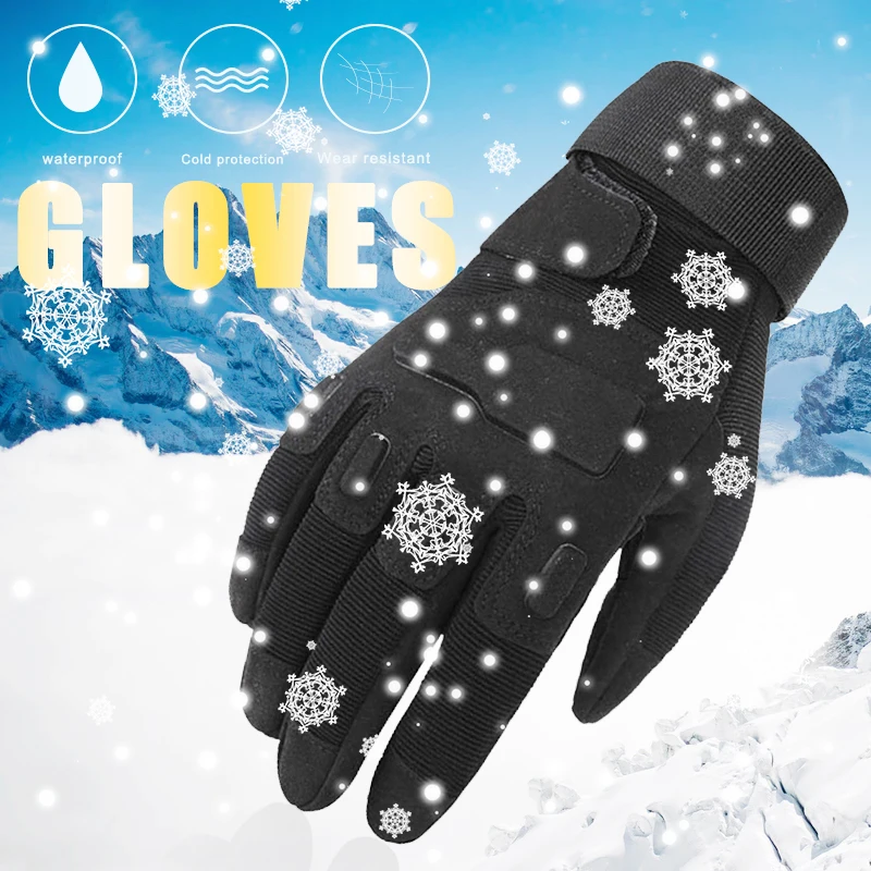 M-XL Black Outdoor Full Finger Gloves Thermal Cold Weather Racing Gloves Thickening Keep Warm Motorcycle Gloves Wear-Resistant
M-XL Black Outdoor Full Finger Gloves Thermal Cold Weather Racing Gloves Thickening Keep Warm Motorcycle Gloves Wear-Resistant