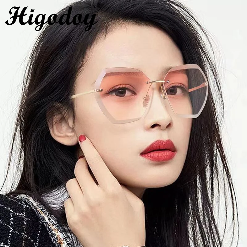 Higodoy Retro Ladies Frameless Oversized Vintage Sunglasses Men Goggle Big Frame Rimless Sunglasses Women Oculos De Sol Gafas
Higodoy Retro Ladies Frameless Oversized Vintage Sunglasses Men Goggle Big Frame Rimless Sunglasses Women Oculos De Sol Gafas