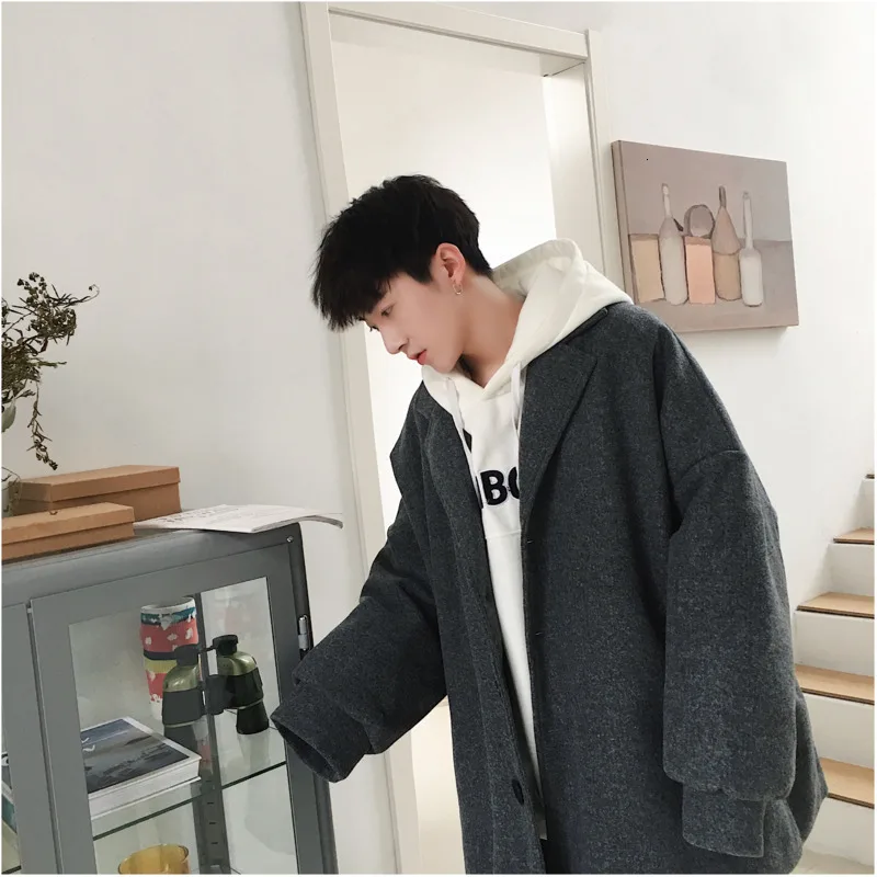 2019 Winter New Windbreaker Port Wind Tide Brand Loose Wild Long Section Korean Version Of The Trend Handsome Wool Coat
2019 Winter New Windbreaker Port Wind Tide Brand Loose Wild Long Section Korean Version Of The Trend Handsome Wool Coat