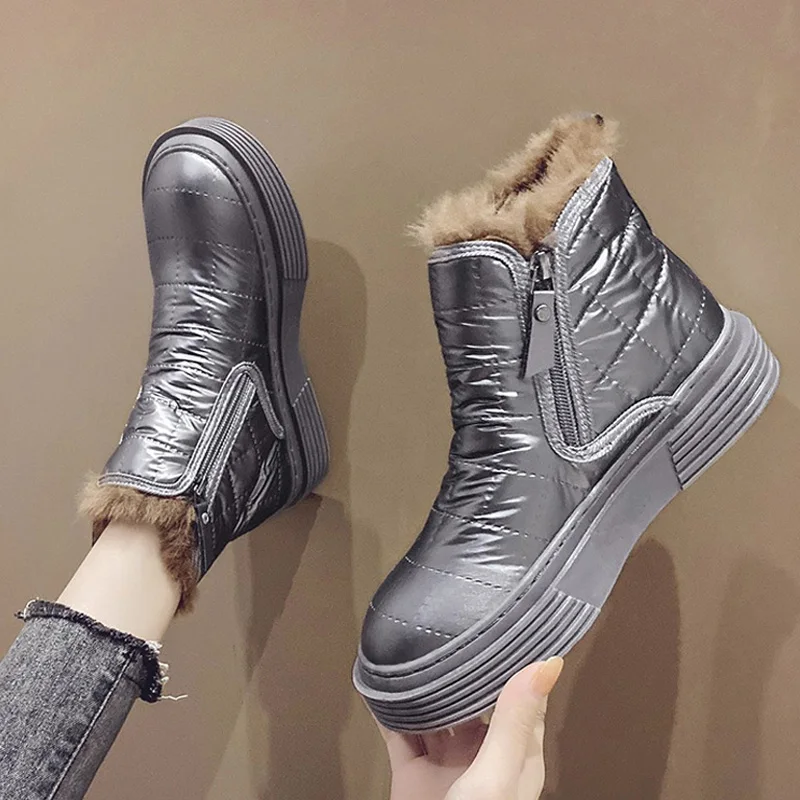 Женские ботинки на молнии, теплые меховые ботинки из искусственной кожи, плюшевая обувь, модная повседневная водонепроницаемая обувь на пл...
Женские ботинки на молнии, теплые меховые ботинки из искусственной кожи, плюшевая обувь, модная повседневная водонепроницаемая обувь на пл...