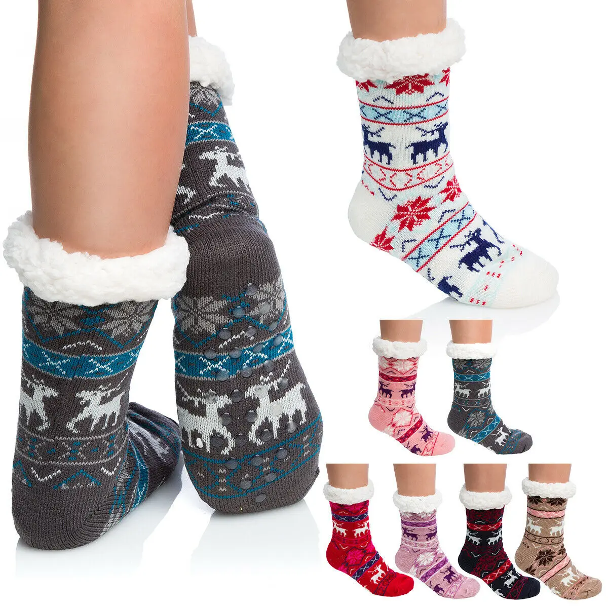 Christmas Lamb Wool Floor Socks Soft Plush Fluffy Socks Thicken Warm Socks Women Winter Fur Fleece Lined Slipper Socks Girls
Christmas Lamb Wool Floor Socks Soft Plush Fluffy Socks Thicken Warm Socks Women Winter Fur Fleece Lined Slipper Socks Girls