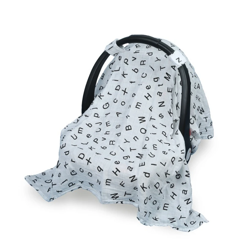 Baby safety seat sunshade, stroller sunshade, cotton gauze breathable, printing windproof and sunscreen baby cover for summer
Baby safety seat sunshade, stroller sunshade, cotton gauze breathable, printing windproof and sunscreen baby cover for summer