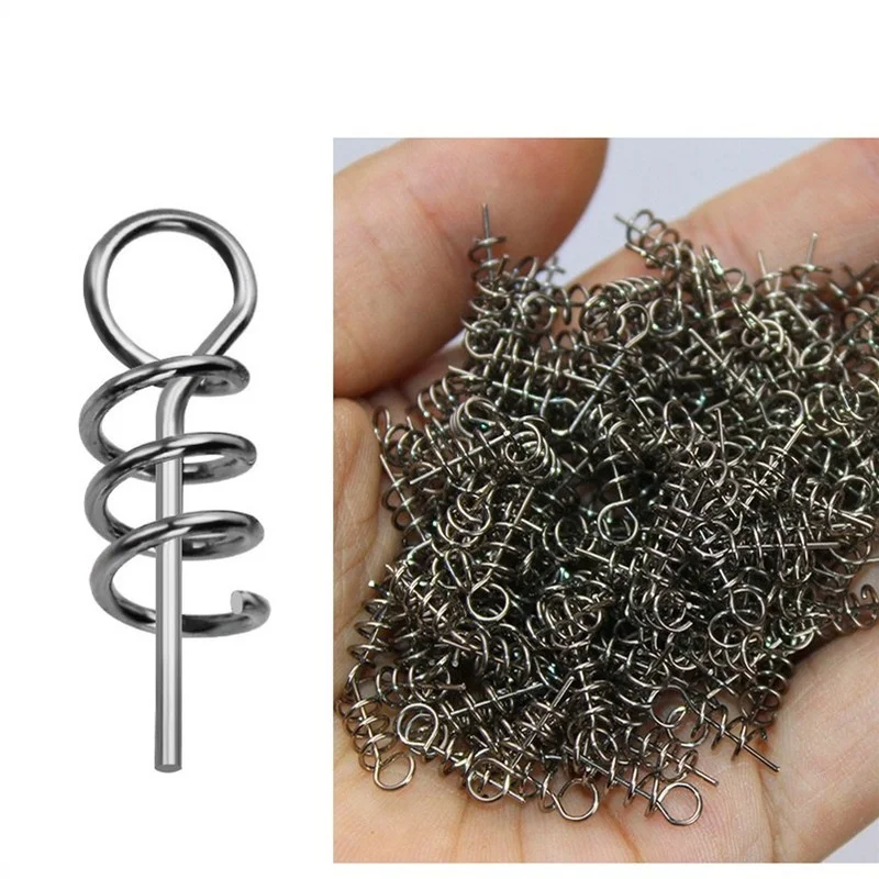 100pcs 15mm Fishing Pin Spring Locking Pin Crank Hook Fishing Connector for Soft Bait Bait Worm Fishing Tackle Accessories
100pcs 15mm Fishing Pin Spring Locking Pin Crank Hook Fishing Connector for Soft Bait Bait Worm Fishing Tackle Accessories