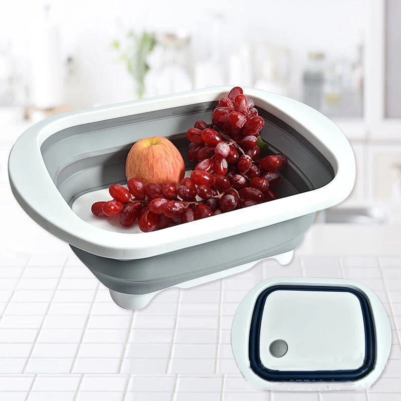 Multifunctional Cutting Board Folding Cutting Board Kitchen Supplies Sink Vegetable Washing Basin Double-Layer Drain Basket
Multifunctional Cutting Board Folding Cutting Board Kitchen Supplies Sink Vegetable Washing Basin Double-Layer Drain Basket