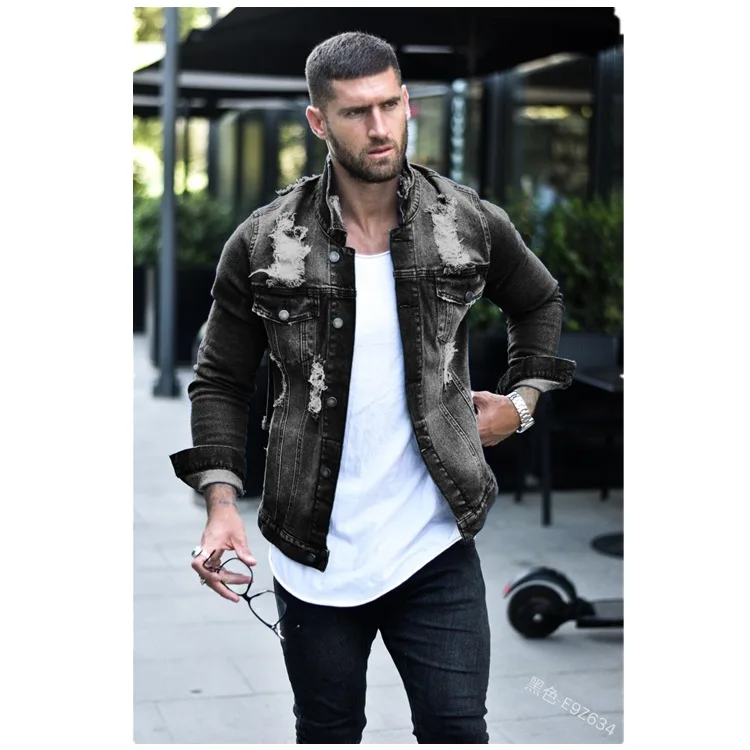 Mandylandy Women's Casual Hole Denim Jacket Spring Autumn Long Sleeve Solid Color Single-Breasted Slim Turn-down Collar Jacket
Mandylandy Women's Casual Hole Denim Jacket Spring Autumn Long Sleeve Solid Color Single-Breasted Slim Turn-down Collar Jacket