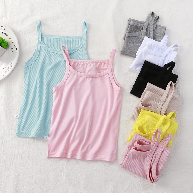 Kids Underwear For Girls Camisole Cotton Girls Sleeveless Tops Candy Colored Vest Children Singlet Tops Undershirt for 2-12Years
Kids Underwear For Girls Camisole Cotton Girls Sleeveless Tops Candy Colored Vest Children Singlet Tops Undershirt for 2-12Years