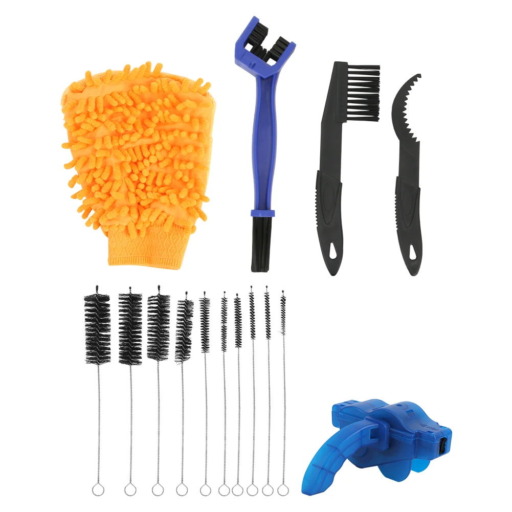 15Pcs/Set Bike Chain Washer Mountain Bicycle Chain Cleaning Brush Maintenance Tools Set
15Pcs/Set Bike Chain Washer Mountain Bicycle Chain Cleaning Brush Maintenance Tools Set