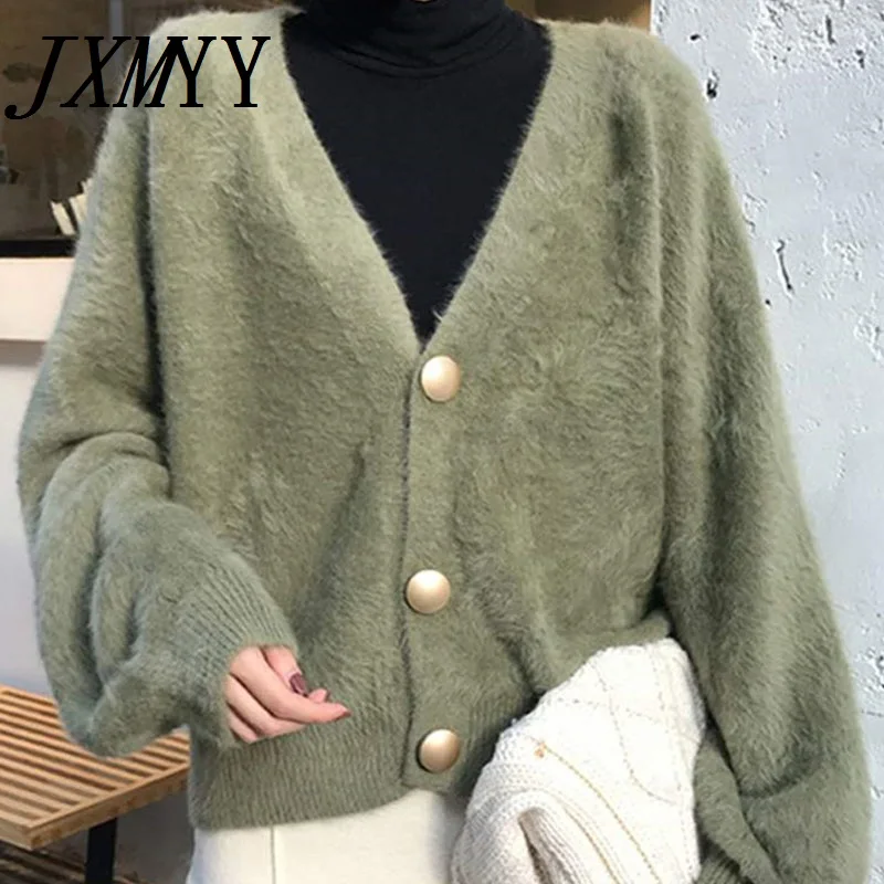 JXMYY элегантные свободные женские вязаные кардиганы, мохеровый свитер с рукавами-фонариками, джемперы, Осень-зима 2021, женский кардиган, куртк...
JXMYY элегантные свободные женские вязаные кардиганы, мохеровый свитер с рукавами-фонариками, джемперы, Осень-зима 2021, женский кардиган, куртк...