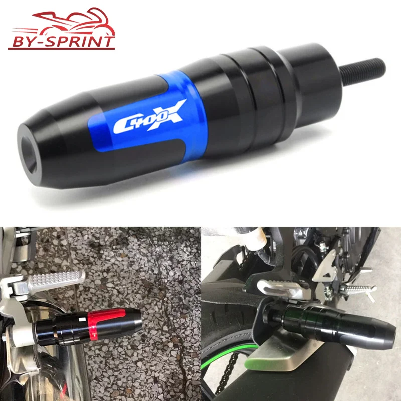 Motorcycle CNC Aluminum Frame Exhaust Sliders Crash Protector Pads Crash Silder Accessories For BMW C400X c400x 2020 2021 LOGO
Motorcycle CNC Aluminum Frame Exhaust Sliders Crash Protector Pads Crash Silder Accessories For BMW C400X c400x 2020 2021 LOGO
