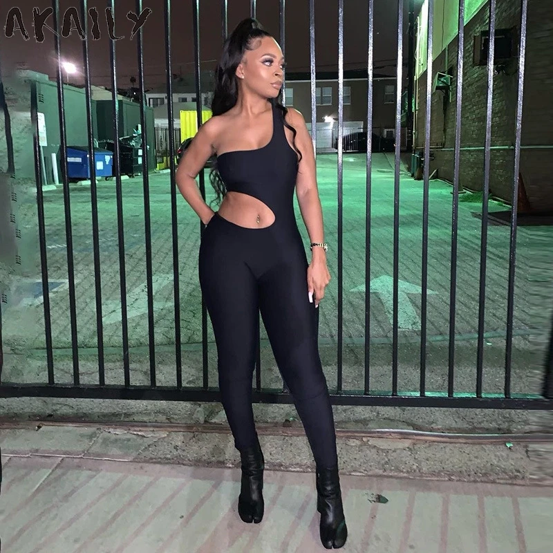 Akaily Summer Sexy Hollow Out Backless Strapless Jumpsuit Women Outfits Streetwear Black Bodycon Asymmetrical Female Jumpsuit
Akaily Summer Sexy Hollow Out Backless Strapless Jumpsuit Women Outfits Streetwear Black Bodycon Asymmetrical Female Jumpsuit
