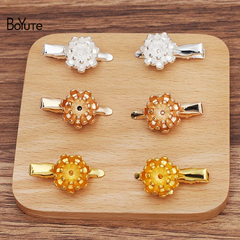 Цветочные заколки для волос BoYuTe (10 шт./лот) 18,5*7,5 мм из сплава, Заводская поставка, аксессуары для рукоделия 
Цветочные заколки для волос BoYuTe (10 шт./лот) 18,5*7,5 мм из сплава, Заводская поставка, аксессуары для рукоделия