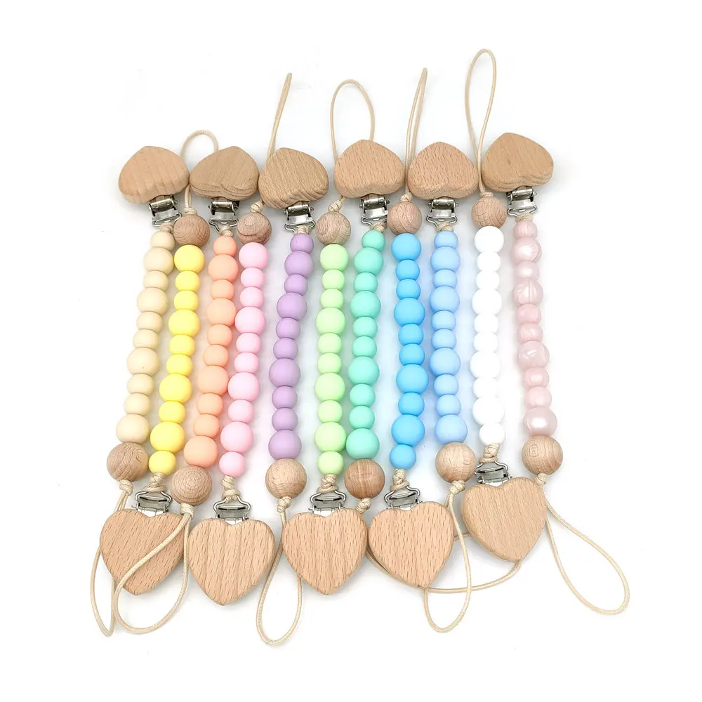 Baby Pacifier Clips Silicone Beads Wooden Ring Pacifier Chain Infant Nipple Appease Soother Chain Clips Dummy Holder Nipple Clip
Baby Pacifier Clips Silicone Beads Wooden Ring Pacifier Chain Infant Nipple Appease Soother Chain Clips Dummy Holder Nipple Clip