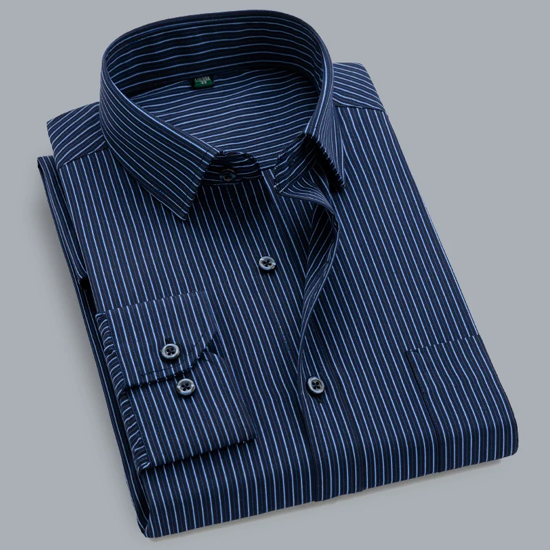 Business Casual Long Sleeved Shirts Classic Striped Male Social Mens Dress Shirt Shirts White Men Fashion Stripe Smart Casual
Business Casual Long Sleeved Shirts Classic Striped Male Social Mens Dress Shirt Shirts White Men Fashion Stripe Smart Casual