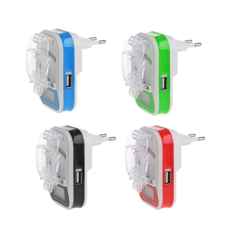 USB Universal Battery Charger LCD Indicator Screen EU/US Plug For Cell Phones 
USB Universal Battery Charger LCD Indicator Screen EU/US Plug For Cell Phones