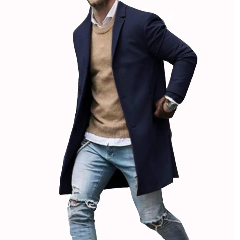 Осенний однобортный длинный кардиган на пуговицах, мужская повседневная куртка с отложным воротником, пальто, зимняя верхняя одежда с длин...
Осенний однобортный длинный кардиган на пуговицах, мужская повседневная куртка с отложным воротником, пальто, зимняя верхняя одежда с длин...