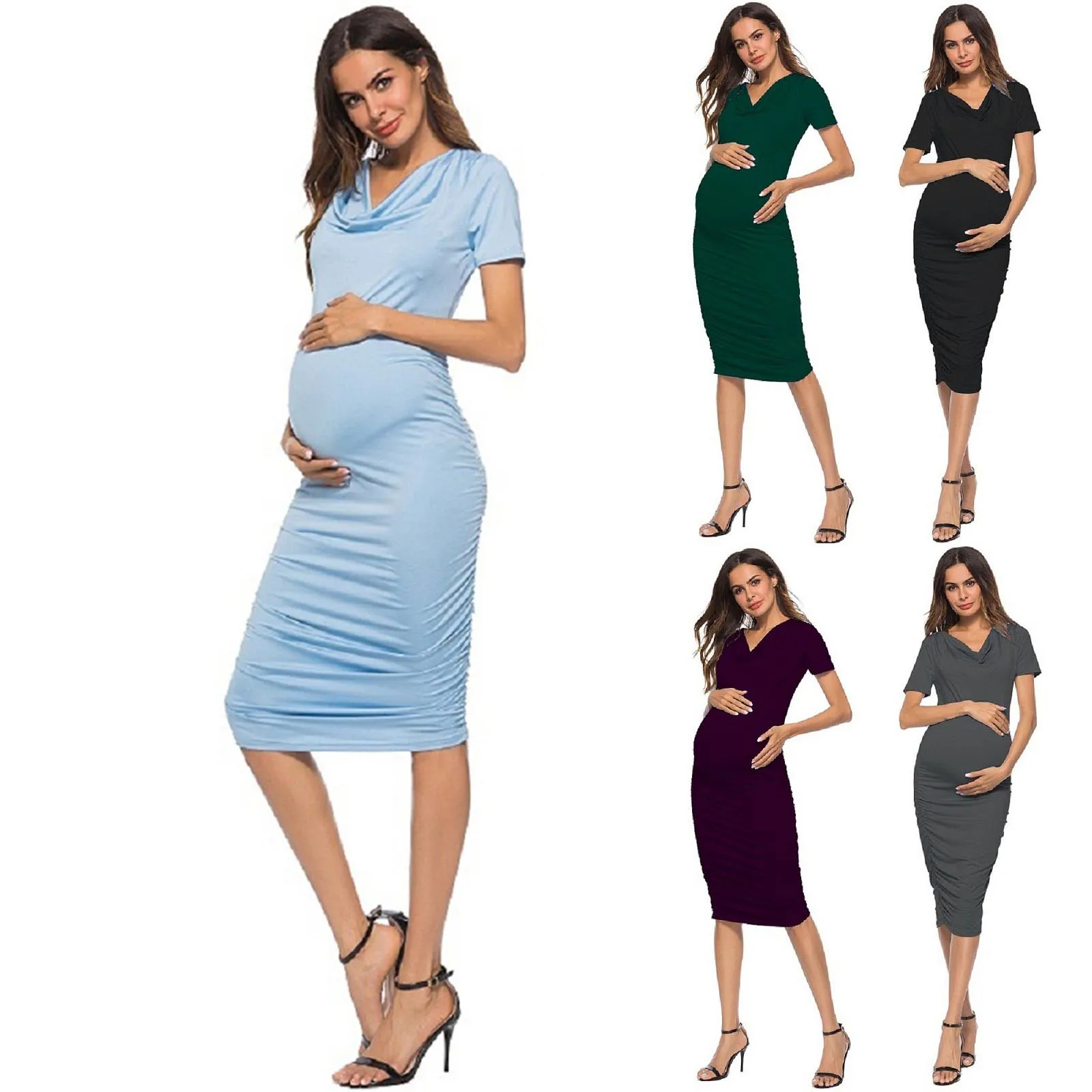Maternity Breastfeeding Dress Pregnant Women Clothes Short Sleeve Soild Color Dress For Pregnant Women Allaitement Vêtement
Maternity Breastfeeding Dress Pregnant Women Clothes Short Sleeve Soild Color Dress For Pregnant Women Allaitement Vêtement